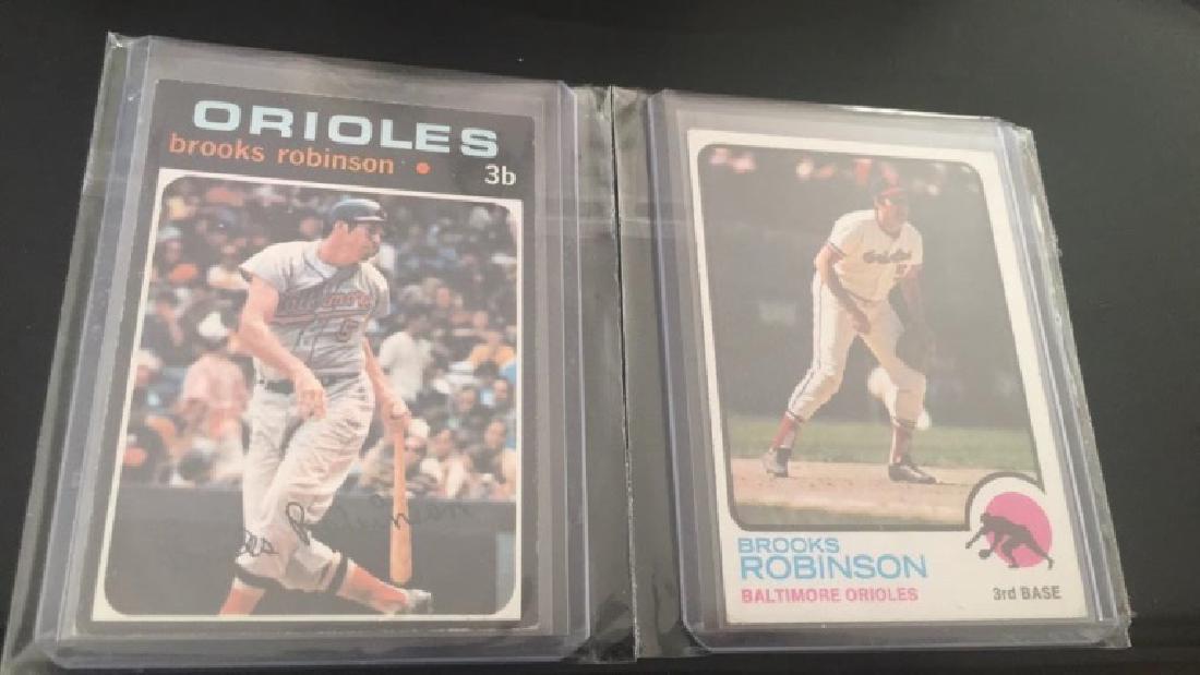 Brooks Robinson 1971 and 1973 Topps lot: Brooks Robinson 1971 and 1973 Topps lot
