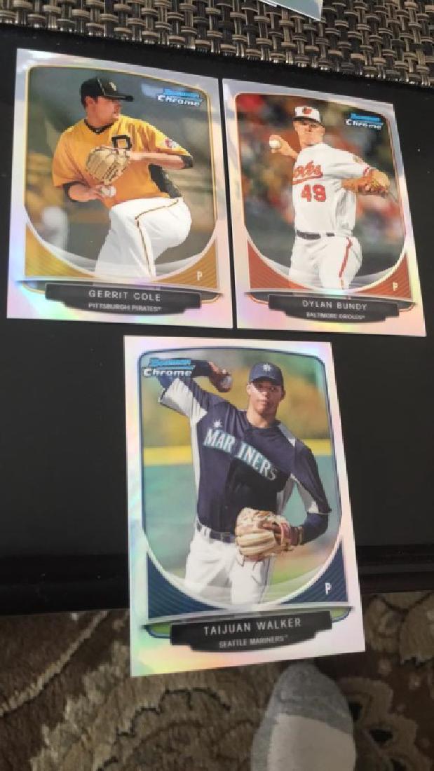 2013 Bowman Chrome Mini RC lot: Cole Bundy Walker (1 of 1)