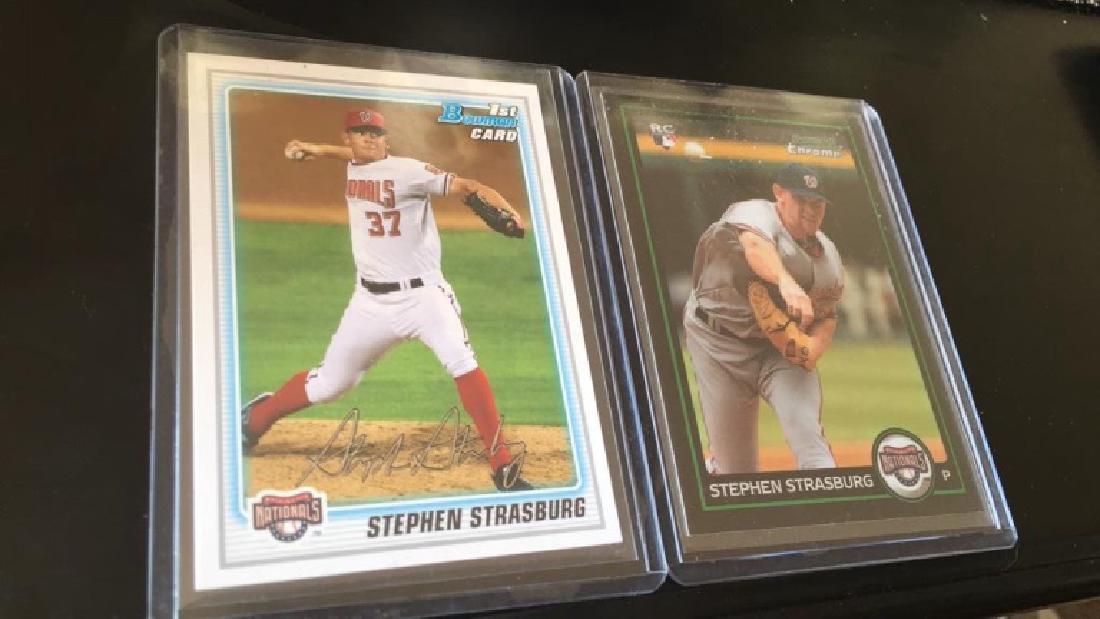 Stephen Strasburg 2 card RC lot (1 of 2)