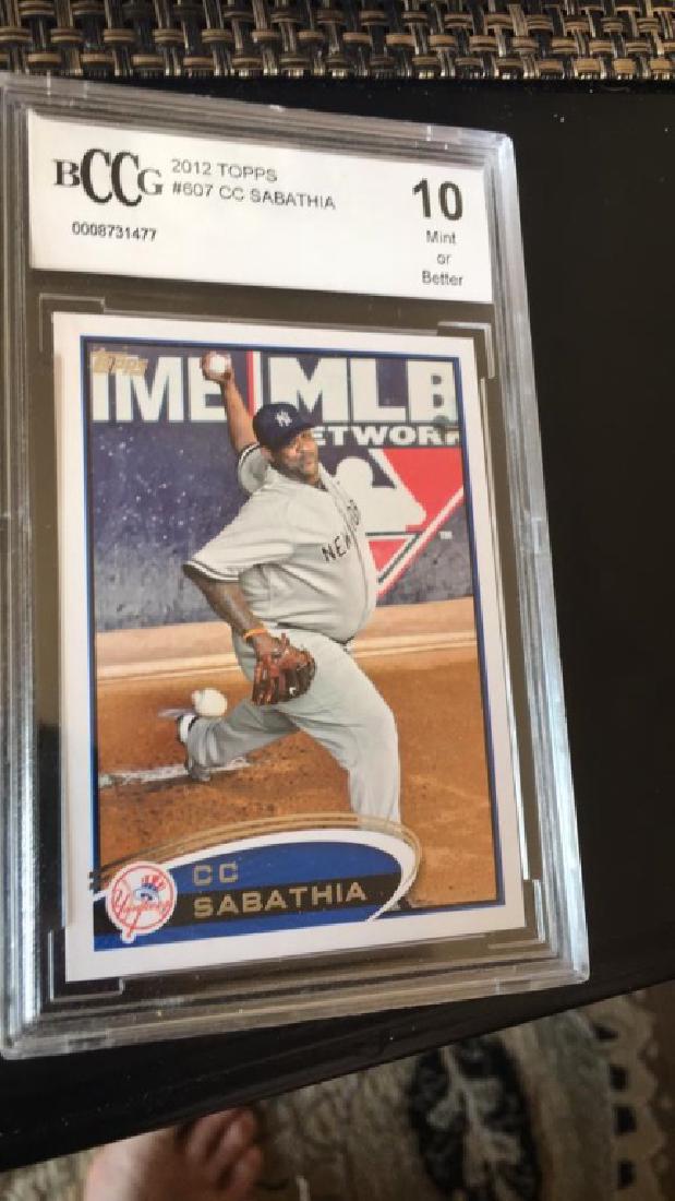 CC Sabathia 2012 Topps graded 10 (1 of 2)