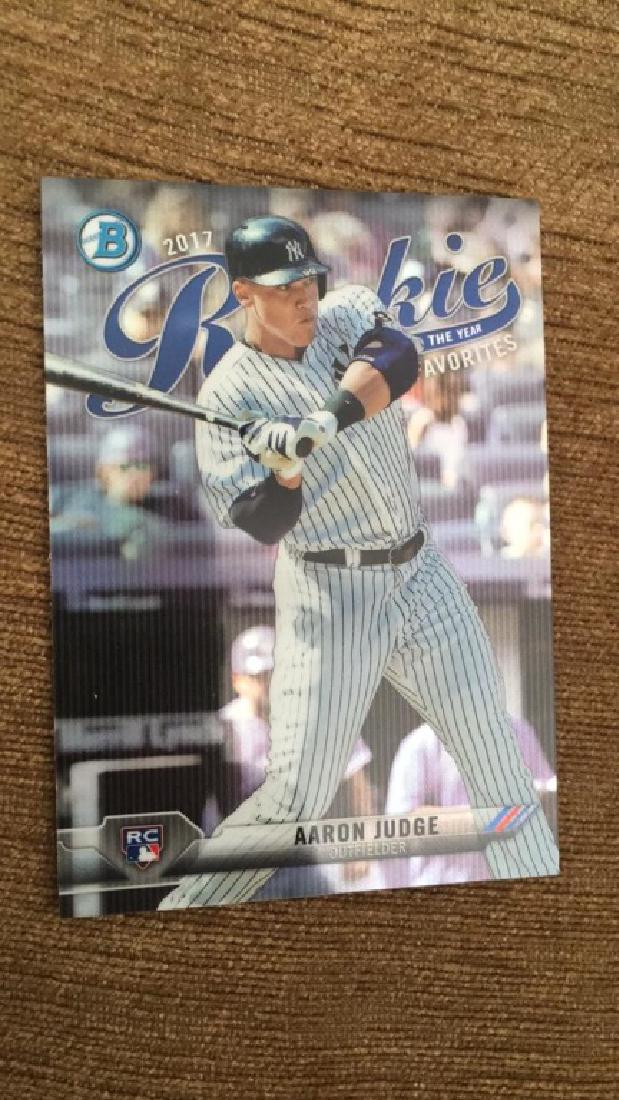 Aaron Judge 2017 bowman chrome RC (1 of 2)