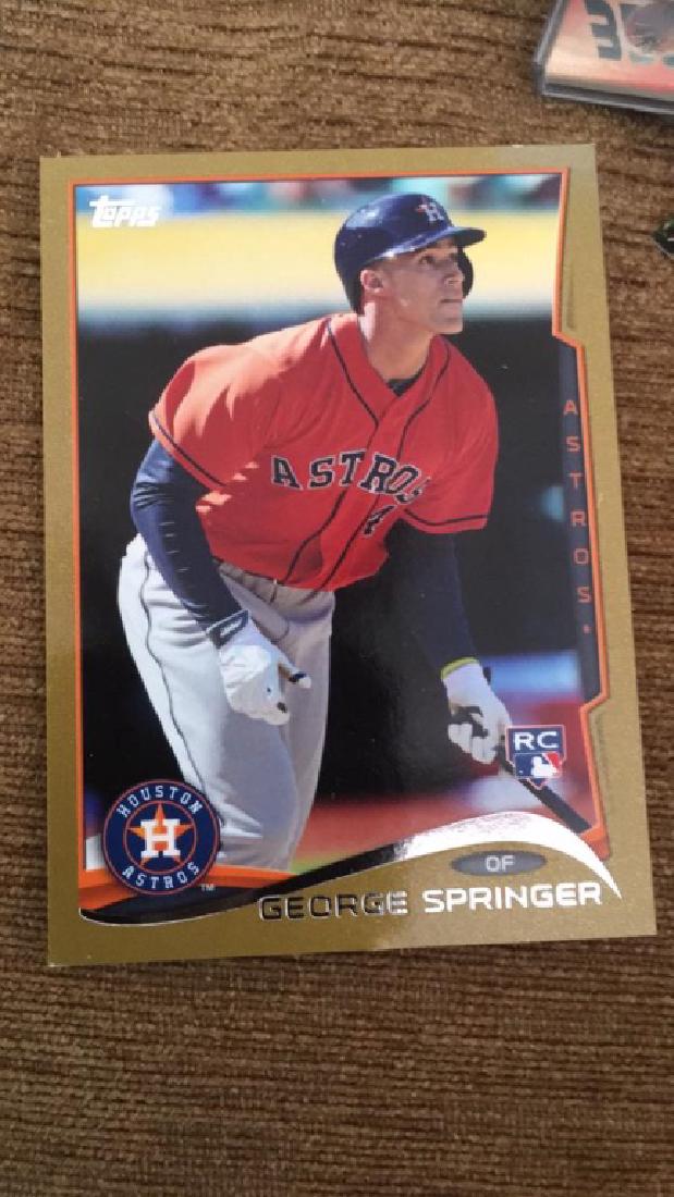 george springer 2014 topps gold rc (1 of 2)