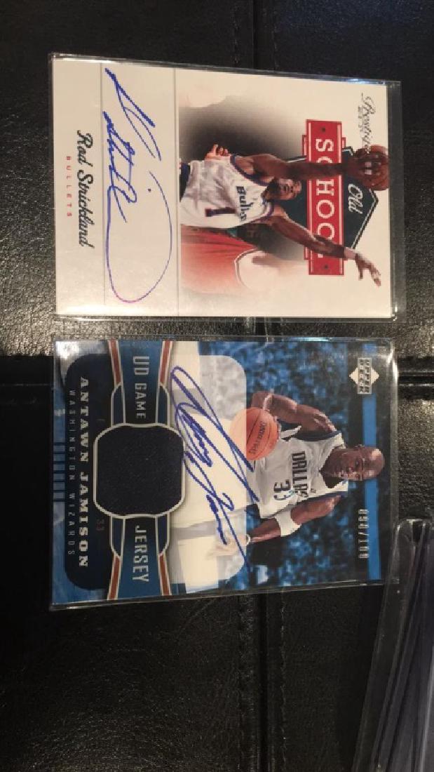 Rod Strickland and Antawn Jamison patch auto lot (1 of 1)