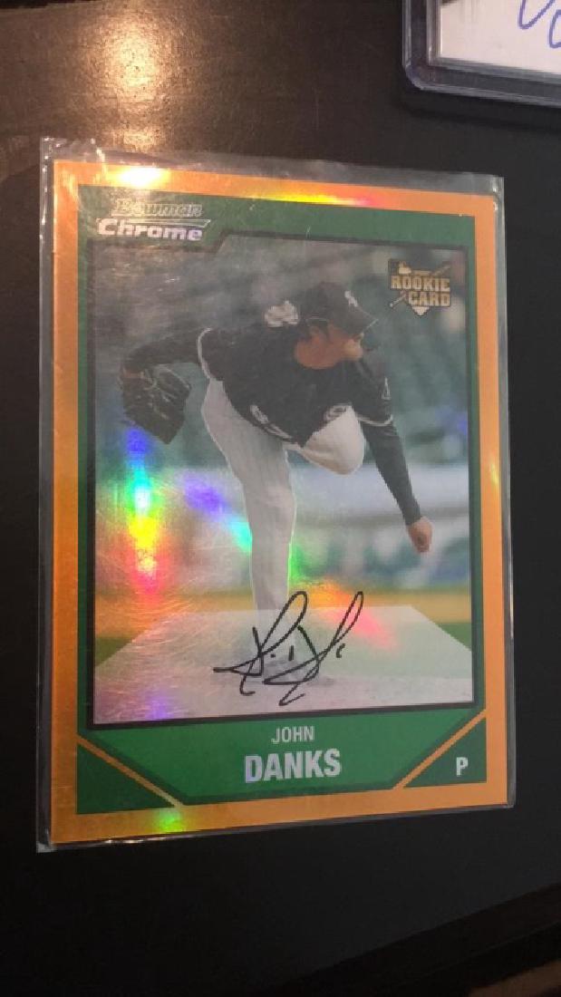 John Danks 2007 Bowman chrome orange refractor (1 of 2)