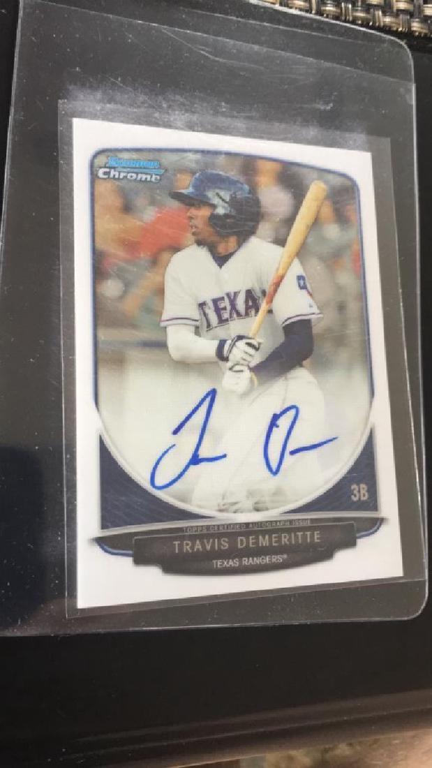 Travis demeritte bowman chrome auto RC (1 of 2)