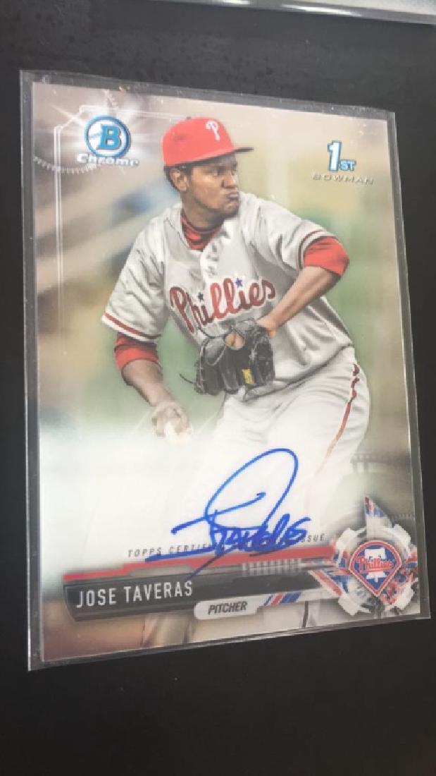 Jose Taveras 2017 bowman chrome RC auto (1 of 2)