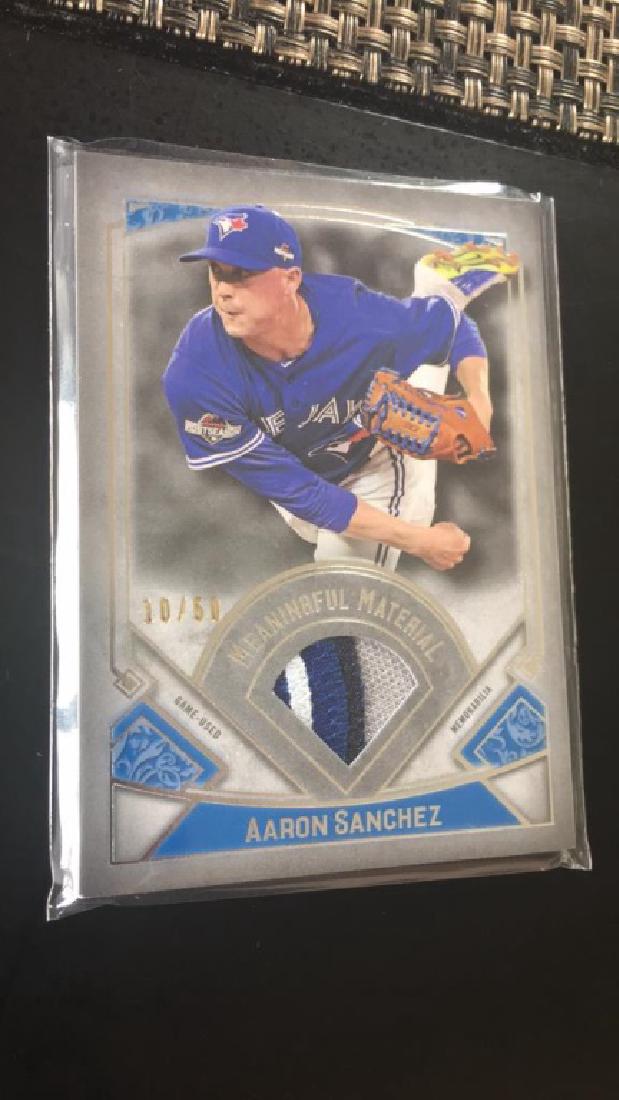 Aaron Sanchez 2017 Topps museum material relic (1 of 3)