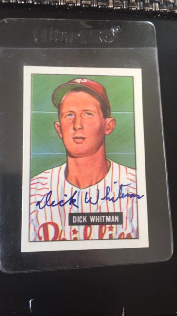 Dick Whitman on card autograph (1 of 1)