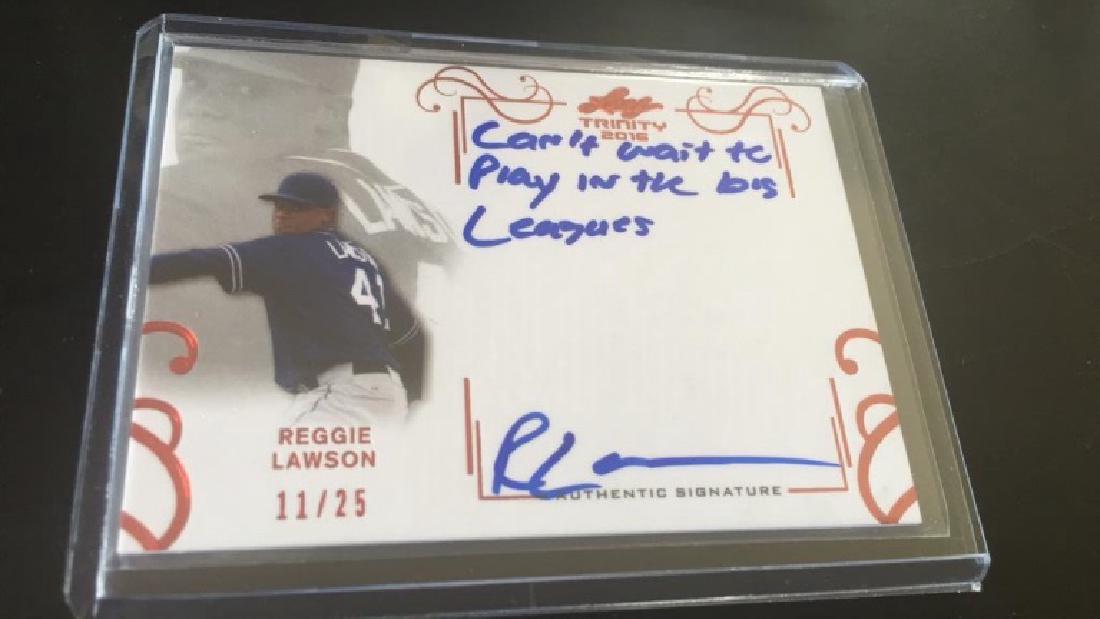 Reggie Lawson 2016 leaf Trinity auto /25 (1 of 2)