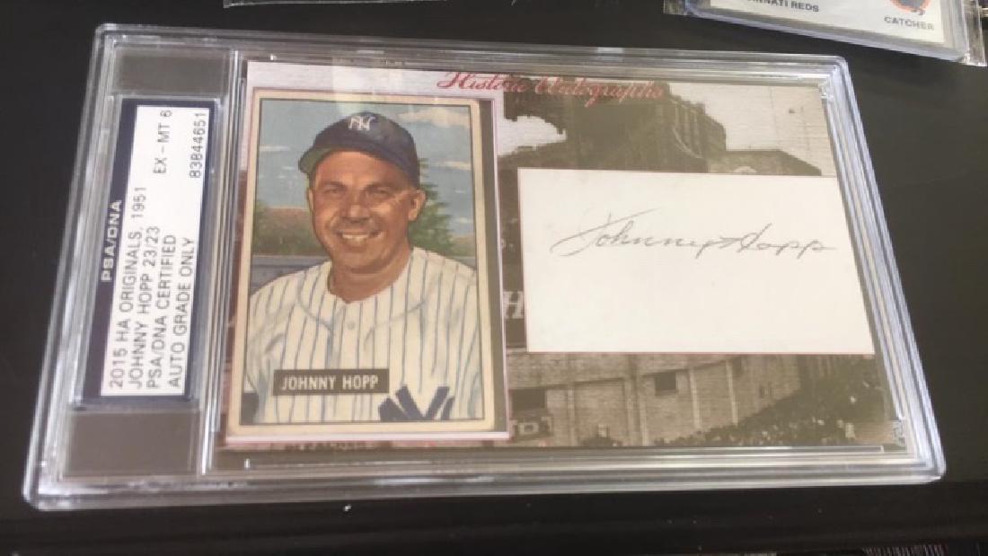 Johnny Hopp 2015 HA Originals 1951 bowman with (1 of 3)