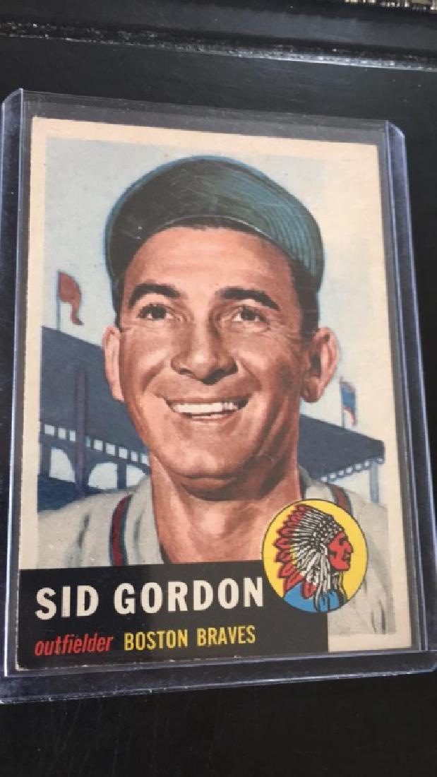 Sid Gordon 1953 Topps in nice shape (1 of 2)