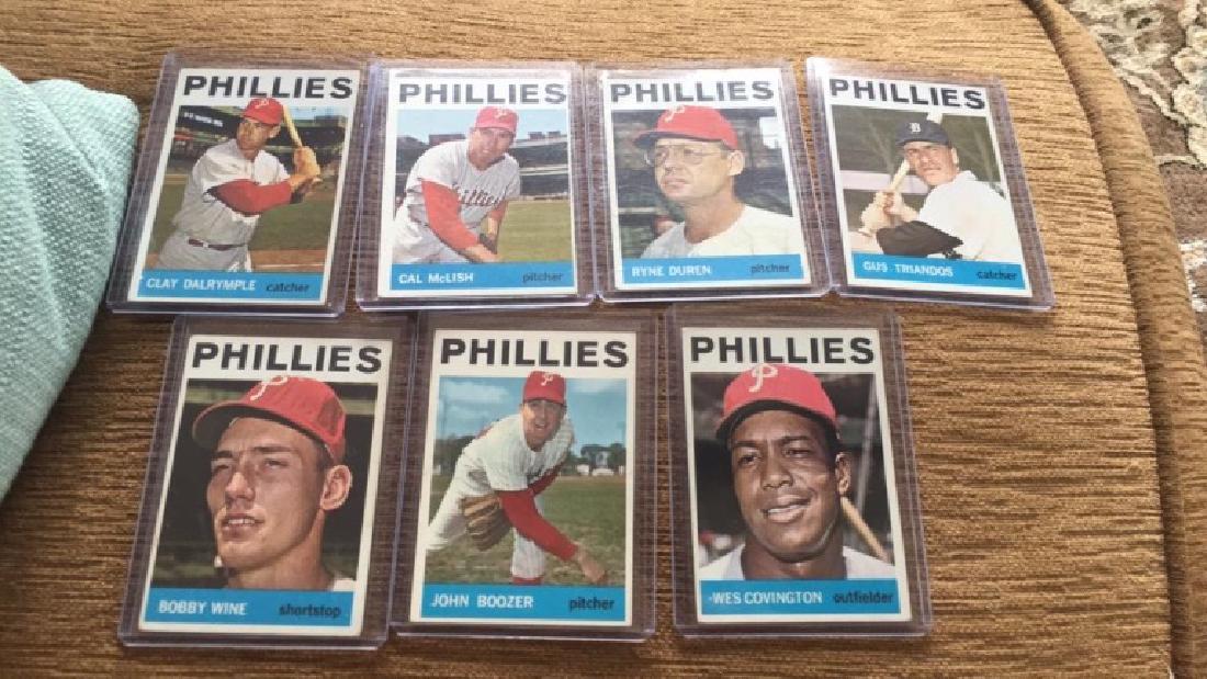 1964 Topps Philidelphia Phillies seven card lot (1 of 2)