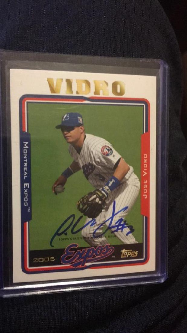 Jose Vidro archives auto (1 of 1)