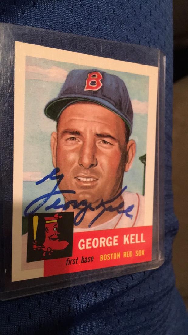 George Kell autograph archives card (1 of 1)