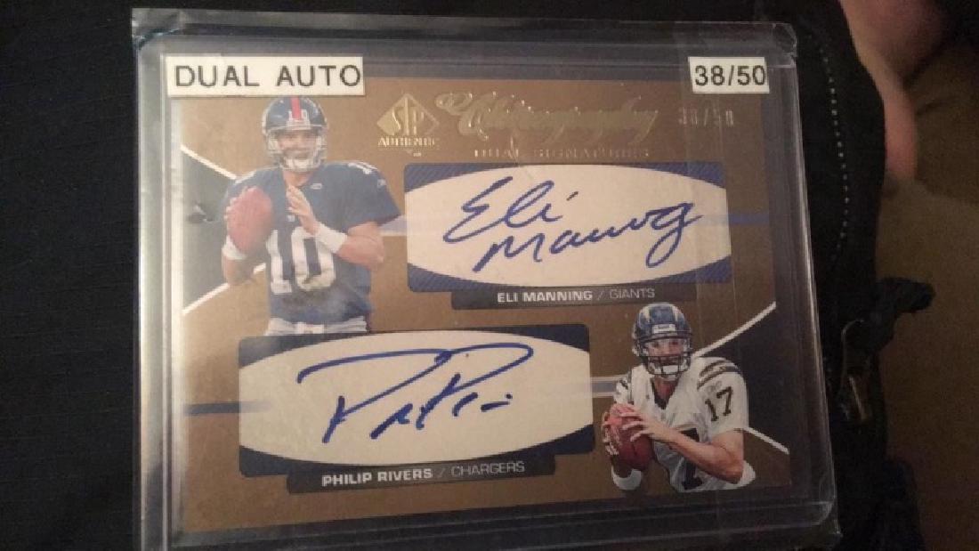 Eli Manning Philip Rivers Sp Authentic dual auto (1 of 3)