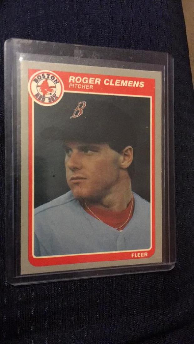 Roger Clemens 1985 Fleer RC: Roger Clemens 1985 Fleer RC