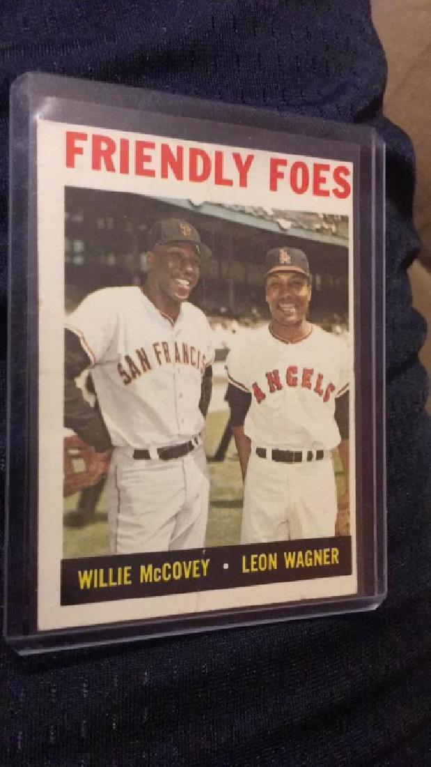 Willie McCovey Leon Wagner 1964 Topps Friendly (1 of 2)