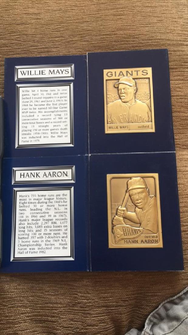 Willie Mays and Hank Aaron 24 karat gold  Topps (1 of 4)