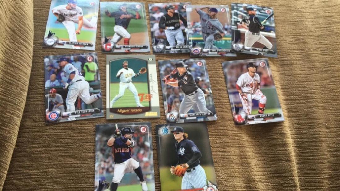 2017 Bowman star and insert lot betts Stanton: Lindor Frazier and more