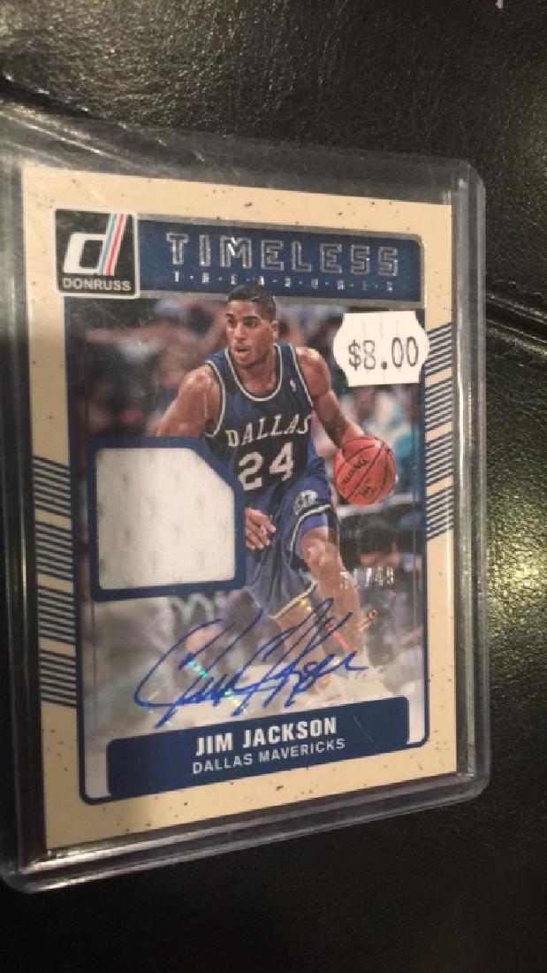Jim Jackson Donruss timeless auto patch /49 (1 of 2)
