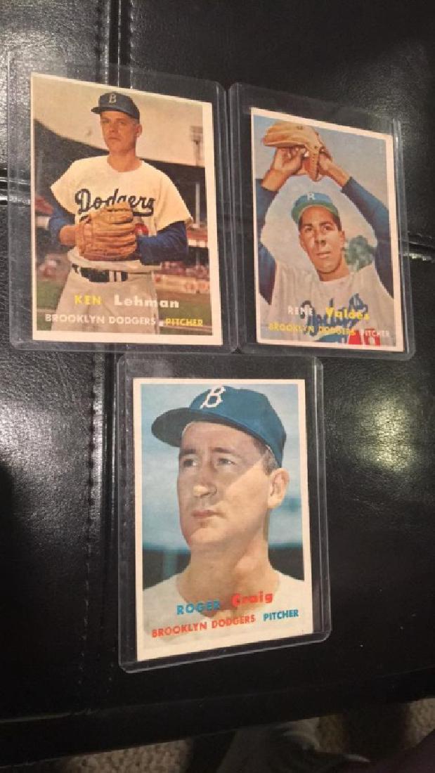 1957 Topps lot roger Craig Lehman Valdes: 1957 Topps lot roger Craig Lehman Valdes
