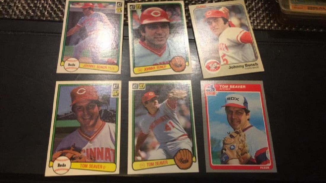 Johnny bench and Tom Seaver baseball card lot (1 of 2)