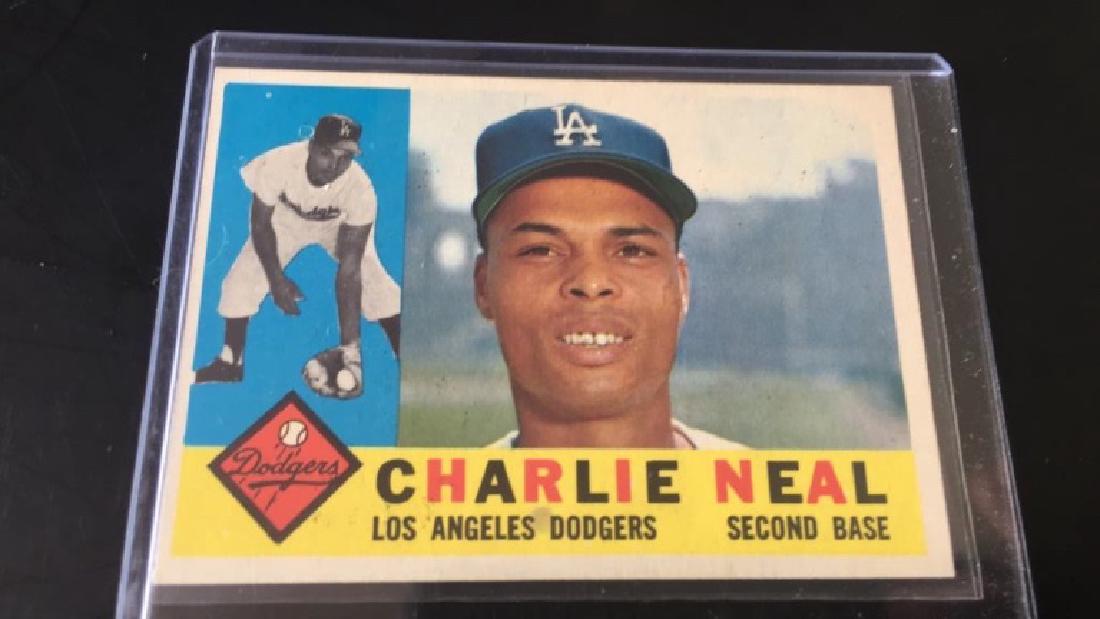 Charlie Neal 1960 Topps mint shape: Charlie Neal 1960 Topps mint shape