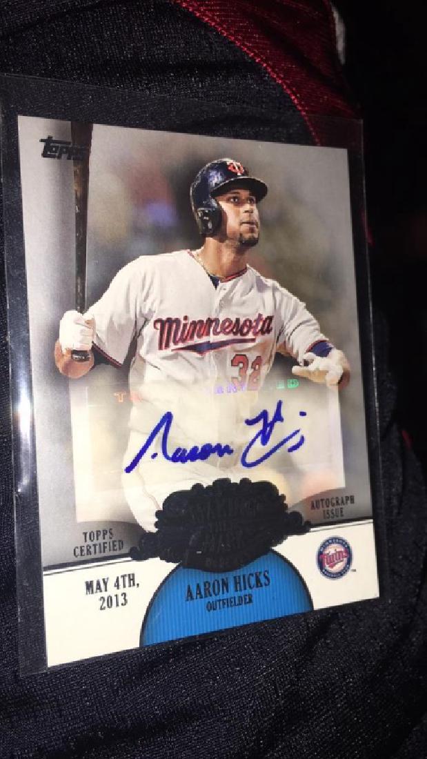 Aaron Hicks Topps auto 2013 (1 of 1)