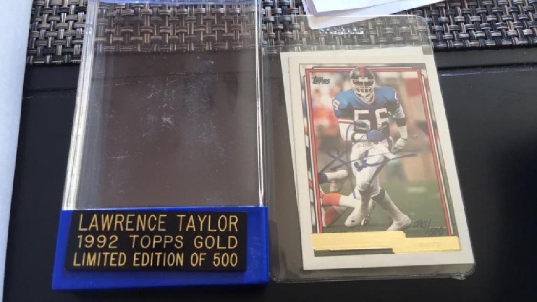 Lawrence Taylor Topps Gold auto /500 (1 of 2)