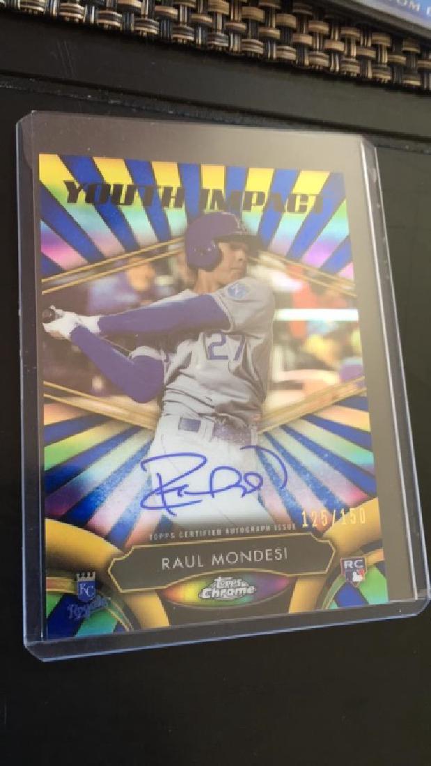 Raul Mondesi 2016 Topps chrome youth impact auto (1 of 2)