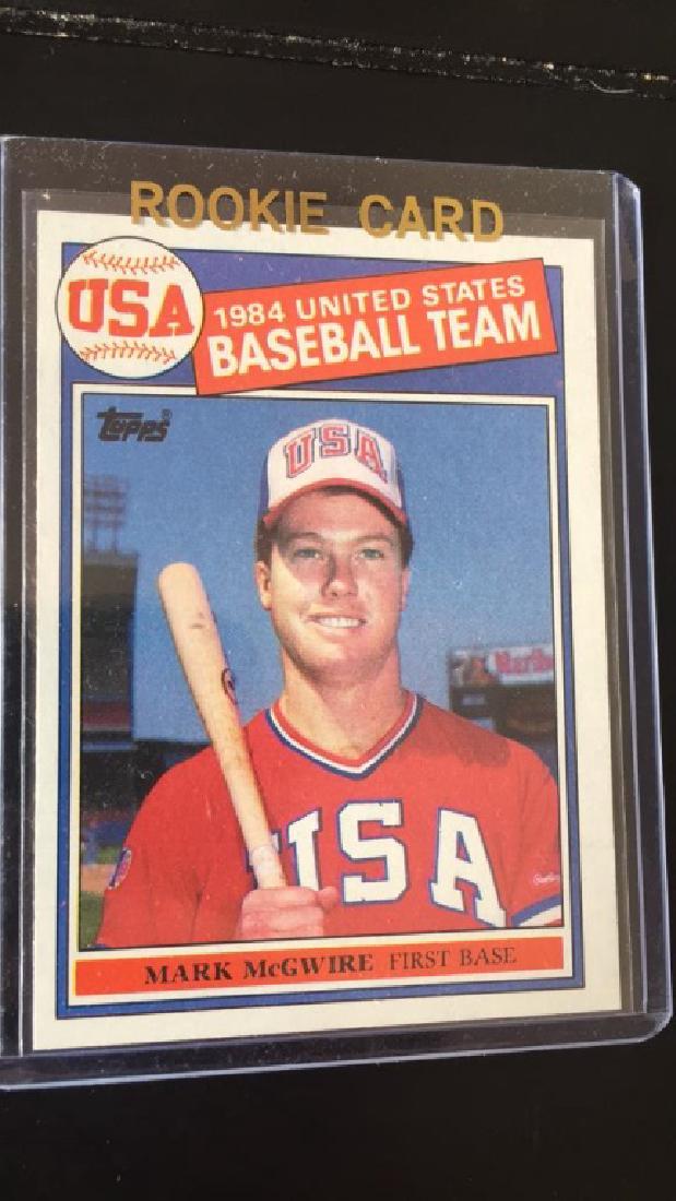 Mark McGwire 1985 Topps Olympic RC Mint condition (1 of 2)
