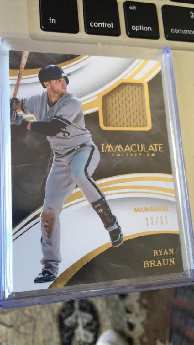 Ryan Braun 2016 Immaculate /99 jersey card (1 of 2)