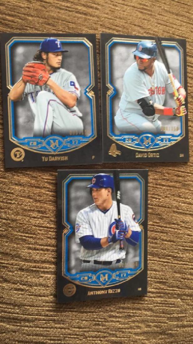 2017 Topps museum SP Blue /150 lot Rizzo Darvish (1 of 2)