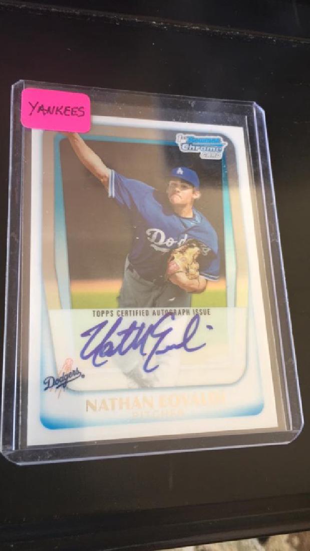 Nathan Eovaldi 2011 bowman chrome auto RC (1 of 2)