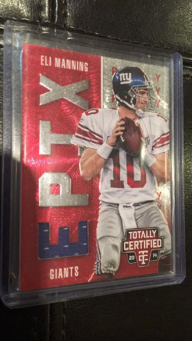Eli Manning Certified Jersey Card