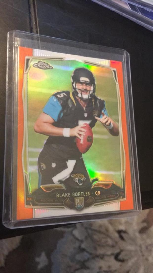 Blake Bortles tops chrome rookie orange refractor (1 of 2)