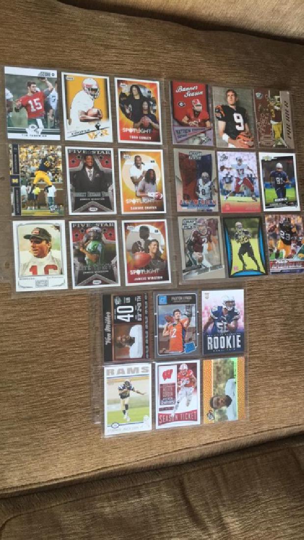 24 Card Football card lot stars and RCs: Joe (1 of 4)