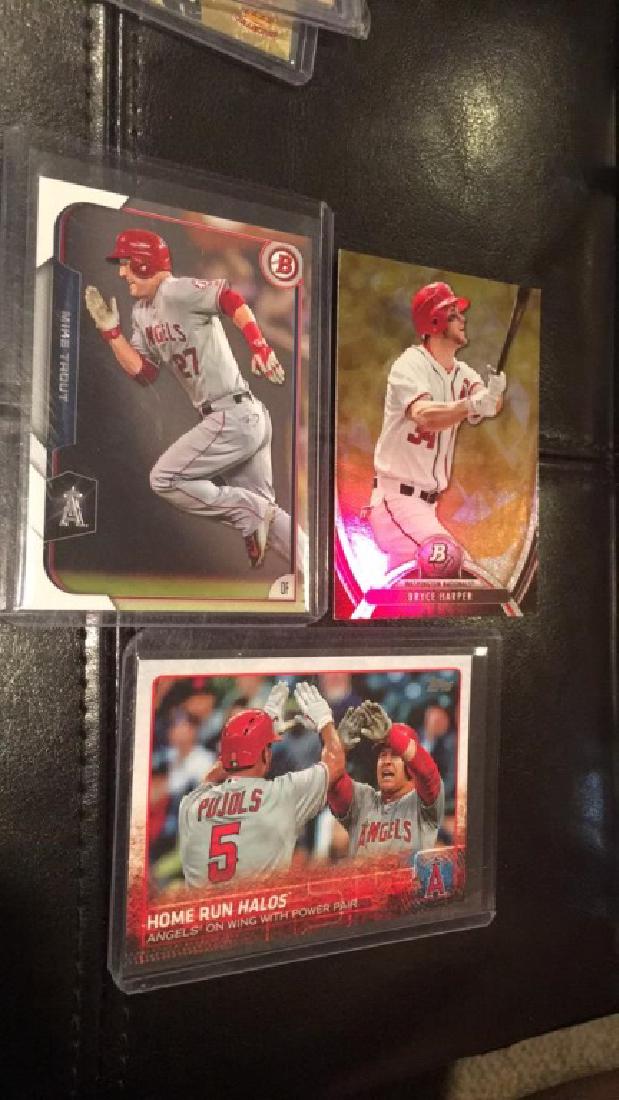Mike Trout Bryce harper lot Harper is a platinum: gold