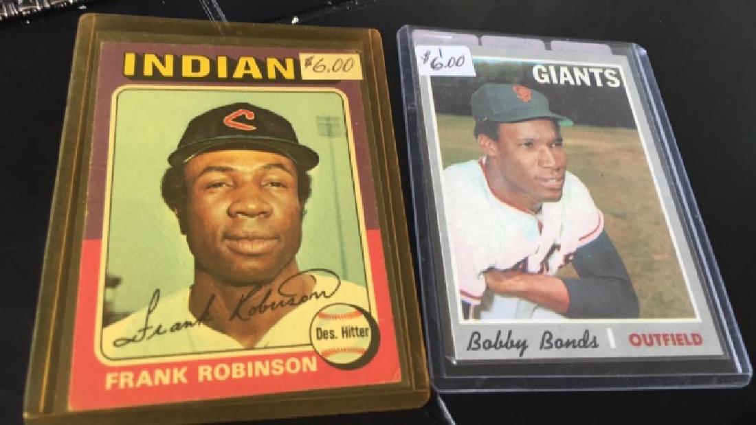 Frank Robinson 1975 tops and Bobby bonds 1970: tops