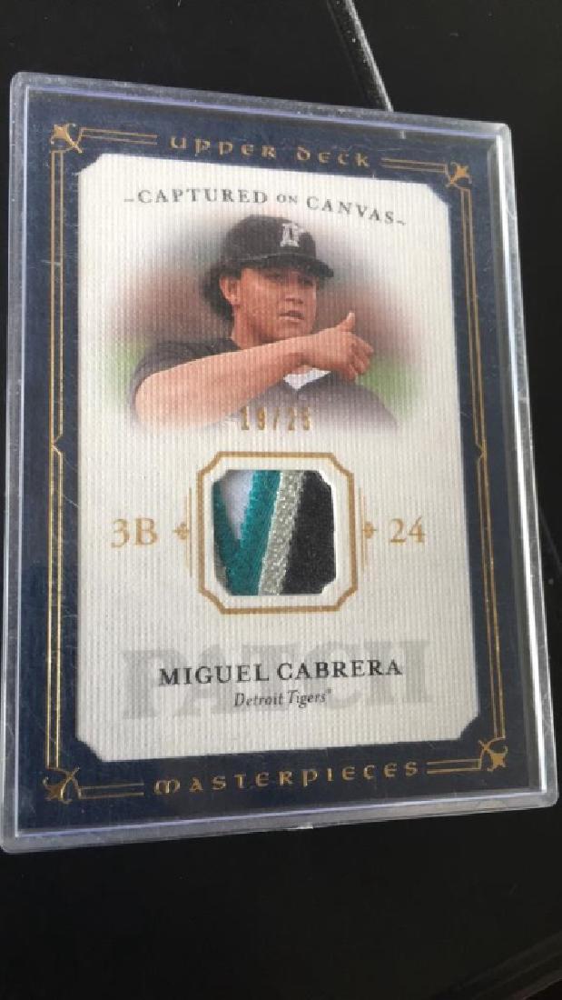 Miguel Cabrera UD Masterpieces 4 color patch /25 (1 of 2)