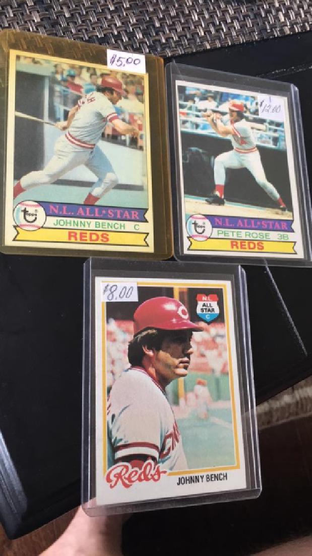 1978 and 1979 Topps Pete Rose and Johnny Bench (1 of 2)