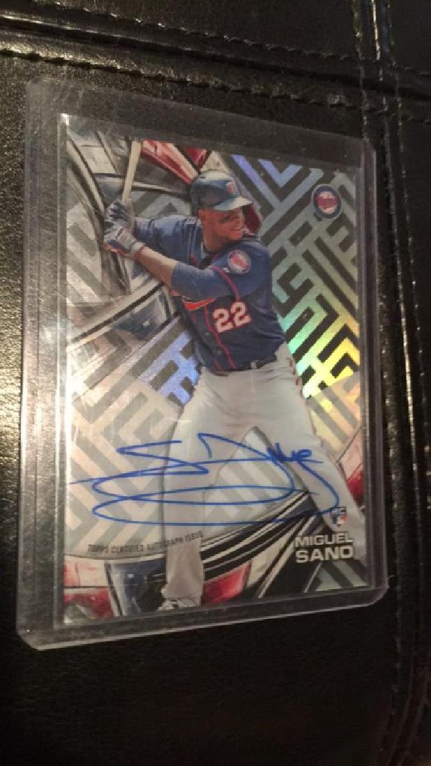 Miguel Sano 2016 Topps Tek auto (1 of 2)