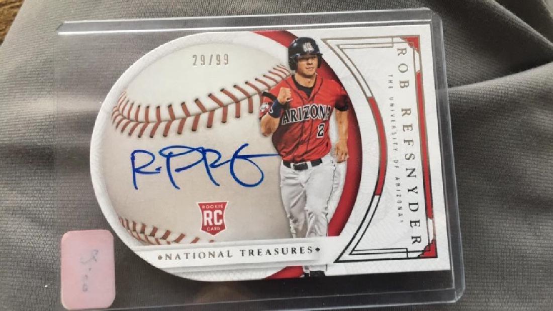 Rob Refsnyder 2016 National Treasures auto /99 (1 of 2)