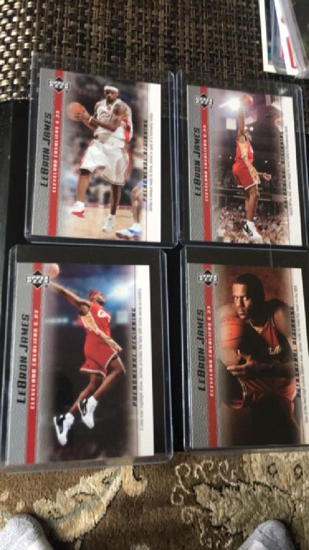 Lebron James 4 card RC lot (1 of 1)