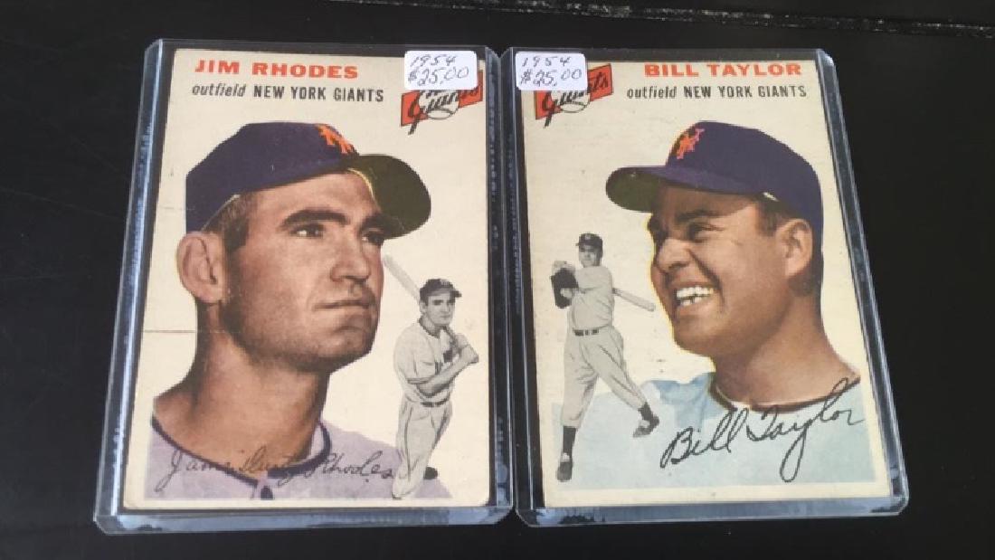 Jim Rhodes and Bill Taylor 1954 Topps (1 of 2)