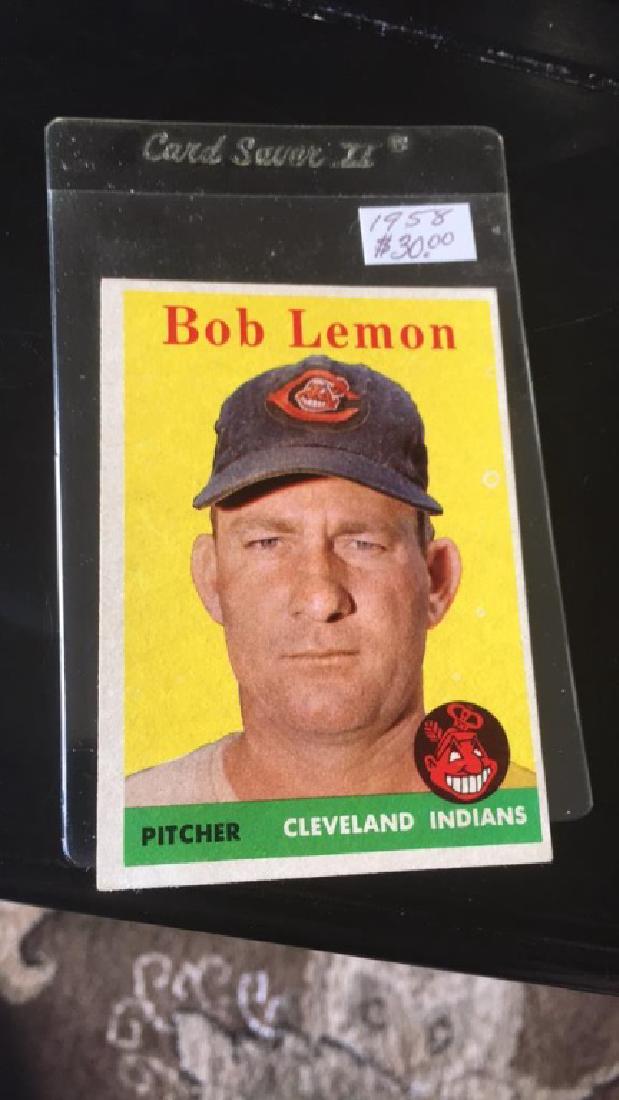 Bob Lemon 1958 Topps in real nice shape (1 of 2)