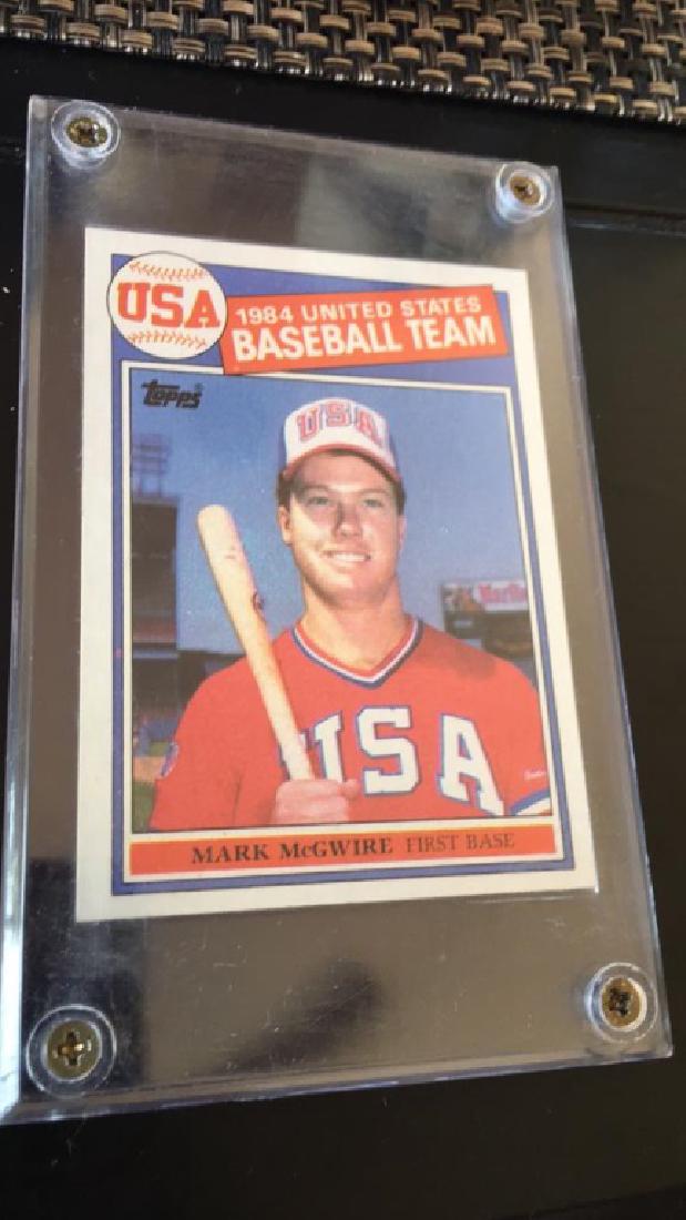 Mark McGwire 1985 Topps Olympic RC mint in screw (1 of 2)