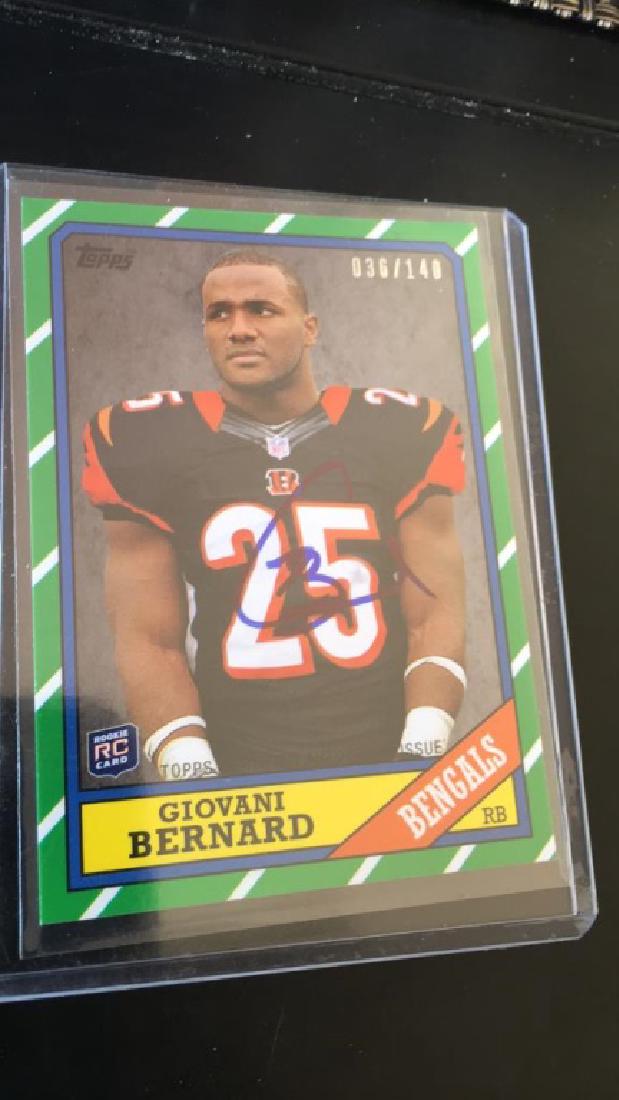Giovani Bernard 2013 Topps RC auto /140 (1 of 2)