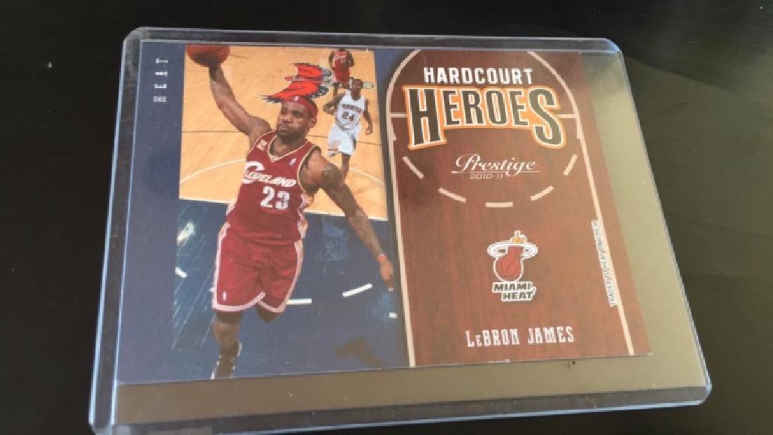 Lebron James prestige hard court heroes insert (1 of 2)