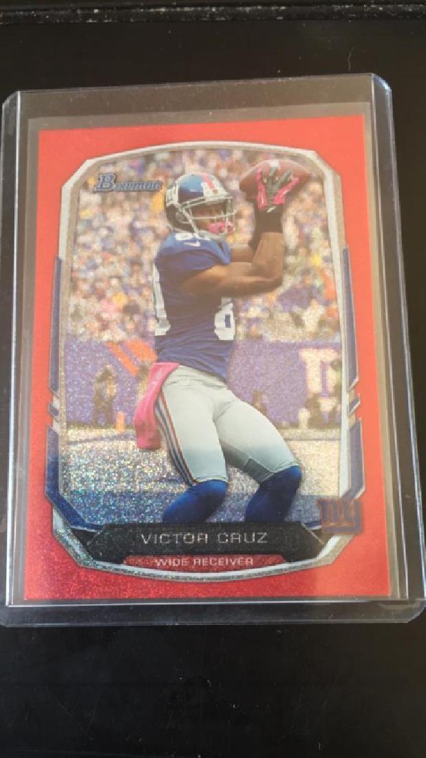 Victor Cruz 2013 bowman red SP /25 (1 of 2)